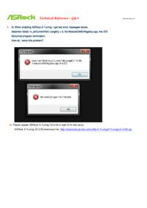 Technical Reference - Q&A  TSD-QAQ: When enabling ASRock A-Tuning, I get two error messages below: Assertion failed: m_strCurrentPath.Length() > 0, file Module\OMG\Registry.cpp, line 372