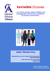 CIA Invisible Illness - Cystic Fibrosis entry.pmd