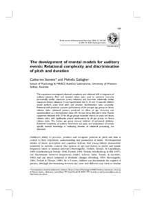 569  British Journal of Developmental Psychology (2004), 22, 569–[removed]The British Psychological Society www.bps.org.uk