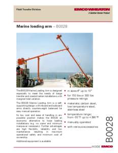 Fluid Transfer Division  Marine loading arm – B0028