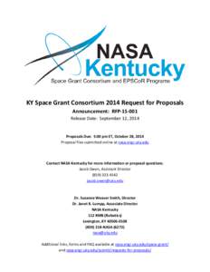 NASA Kentucky Space Grant Consortium