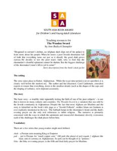 SOUTH ASIA BOOK AWARD for Children’s and Young Adult Literature Teaching resources for The Wooden Sword by Ann Redisch Stampler 