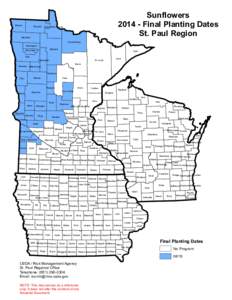 Kittson  Roseau Sunflowers[removed]Final Planting Dates