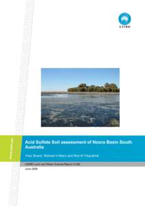 Acid Sulfate Soil assessment of Noora Basin South Australia Paul Shand, Richard H Merry and Rob W Fitzpatrick CSIRO Land and Water Science Report[removed]June 2008