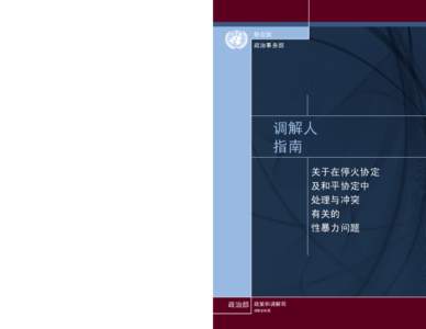 联合国 政治事务部 在当今冲突中，平民身陷前线的情况日多。与冲突有关的性 暴力是针对平民发动的破坏性最为严重的一种极端敌对行 为。性暴力可以说比枪炮更为