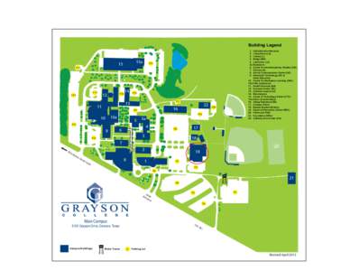 GC Main Campus map legend right