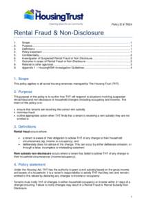 Policy ID # TM24  Rental Fraud & Non-Disclosure[removed].