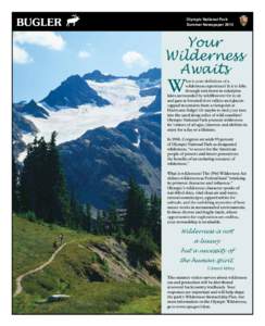 Bugler  Olympic National Park Summer Newspaper[removed]Your