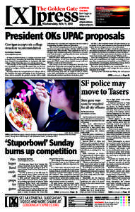 [X]press  The Golden Gate [X]PRESS ONLINE: Wednesday, Feb. 9, 2011
