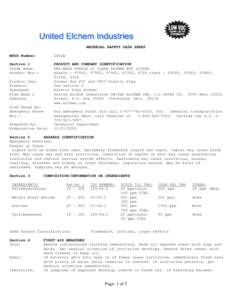 MATERIAL SAFETY DATA SHEET MSDS Number: 2402E  Section 1