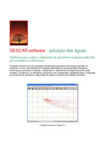 DESCAR software · poluição das águas Software para avaliar a dispersão de poluentes na água produzida por emissários submarinos