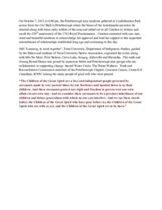 Mississauga First Nation / First Nations in Ontario / Peterborough /  Ontario / Covenant / Trent University / Curve Lake First Nation 35 /  Ontario / Peterborough / Anishinaabe / First Nations / Aboriginal peoples in Canada / Local government in England