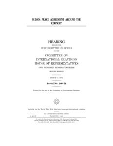 Government of Sudan / North Africa / War in Darfur / Darfur / Tom Tancredo / CIA activities in Sudan / Southern Sudanese independence referendum / Africa / Politics / Sudan