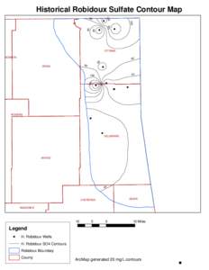 Historical Robidoux Sulfate Contour Map[removed]