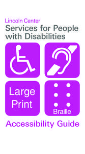 Services for People with Disabilities Accessibility Guide  To request access accommodations, please contact