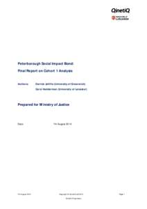 Observational study / Epidemiology / Econometrics / Propensity score matching / Regression analysis / Peterborough / SQL / Brixton / Qinetiq / Statistics / Local government in England / Counties of England