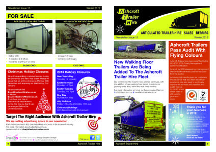 Recreational vehicle / Road Haulage Association / Visual arts / Marketing / Ashcroft / Trailer