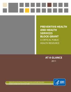 Preventive Health and Health Services Block Grant -  A Critical Public Health Resource