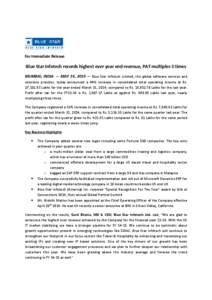 Microsoft Word - Press Release - Blue Star Infotech Q4 FY[removed]draft (7)