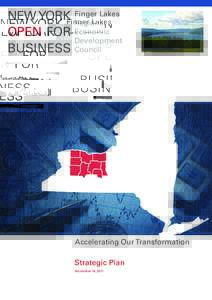 Finger Lakes NEW YORK Regional OPEN FOR Economic Development BUSINESS Council