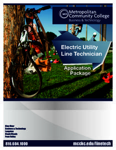 Electric Utility Line Technician Application Package  Blue River