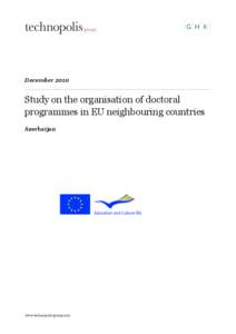 December[removed]Study on the organisation of doctoral programmes in EU neighbouring countries Azerbaijan