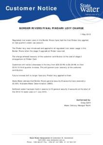 Microsoft Word[removed]Border Rivers final Pindari levy charge CN.doc
