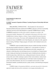 Microsoft Word - FAIMER DL press release _NM_.docx