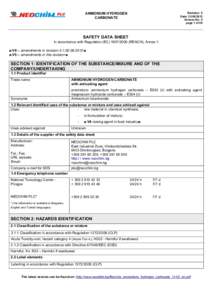 MATERIAL SAFETY DATA SHEET