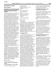 Federal Register / Vol. 80, No. 9 / Wednesday, January 14, Notices DEPARTMENT OF JUSTICE Antitrust Division mstockstill on DSK4VPTVN1PROD with NOTICES