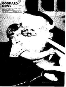 DECEMBER  Page Two COVER PHOTO. Two-year-old Sharon tells Santa Claus: 