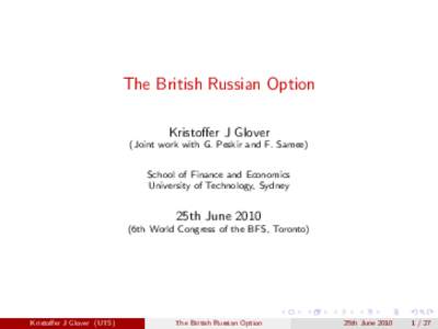 The British Russian Option