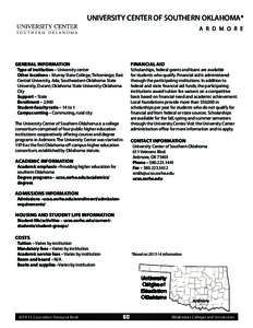 Oklahoma State University / Association of Public and Land-Grant Universities / Education in Oklahoma / Vocational education / Oklahoma State University–Oklahoma City / Murray State College / Student financial aid in the United States / Ardmore /  Oklahoma / Oklahoma State University–Stillwater / Geography of Oklahoma / Oklahoma / North Central Association of Colleges and Schools