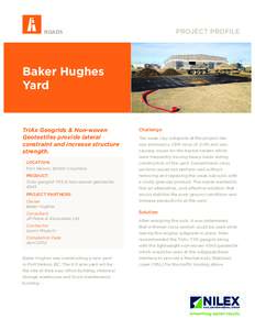 PROJECT PROFILE  ROADS Baker Hughes Yard