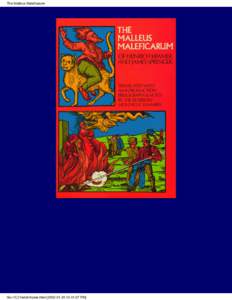 Religion / Malleus Maleficarum / Witch-hunt / Witch-cult hypothesis / Montague Summers / Heinrich Kramer / Malleus / Salem witch trials / James Sprenger / Witchcraft / Folklore / Christianity