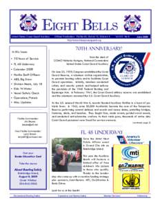 EIGHT BELLS United States Coast Guard Auxiliary Official Publication:  Flotilla 48, District 13, Division 4    Vol XIII  No 6