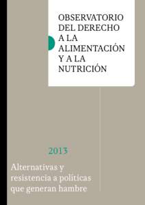 Observatorio del derecho a la Alimentación y a la Nutrición