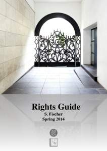 Rights Guide S. Fischer Spring 2014 FICTION Kolbe