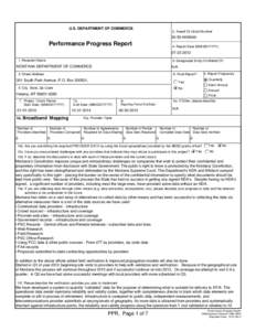 U.S. DEPARTMENT OF COMMERCE  2. Award Or Grant Number[removed]M09049