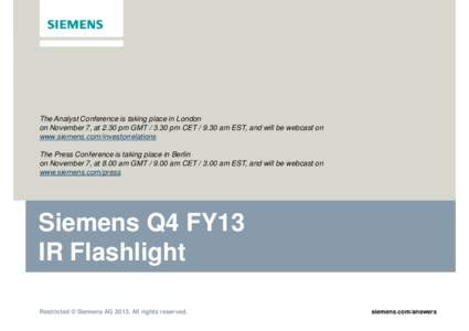 Economy of Germany / VA Tech Wabag / Technology / Siemens / Land transport