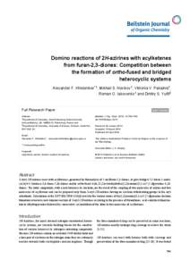 Domino reactions of 2H-azirines with acylketenes from furan-2,3-diones: Competition between the formation of ortho-fused and bridged