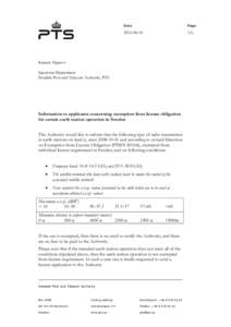 Swedish Post and Telecom Agency / Valhallavägen / Radio spectrum