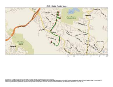 OIS 16 AM Route Map  0 mi 0.5