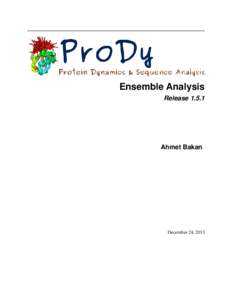 Ensemble Analysis ReleaseAhmet Bakan  December 24, 2013