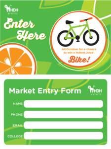 Enter Here All October for a chance to win a Naked Juice®  Bike!
