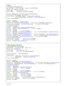 Microsoft Word - Website directory.doc