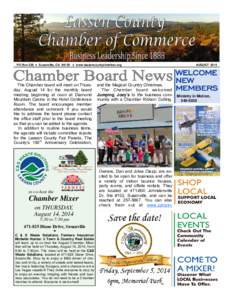 2014 Aug Chamber Newsletter with inserts