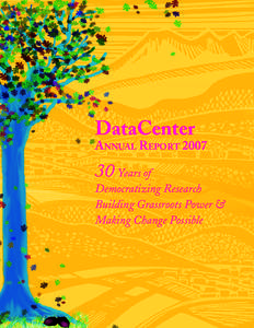 DataCenter  Annual ReportYears of