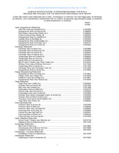 SURFACE-WATER STATIONS, IN DOWNSTREAM ORDER, FOR WHICH