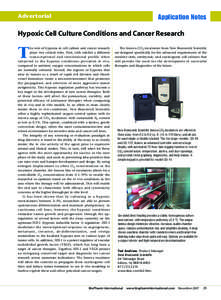 Advertorial  Application Notes Hypoxic Cell Culture Conditions and Cancer Research